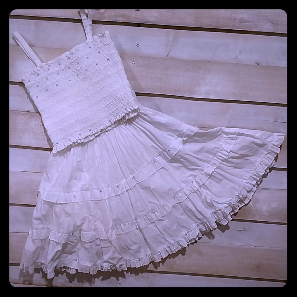 KATE MACK WHITE 2PC DRESS SZ4